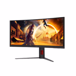 AOC G4 Gaming Monitor PC 86,4 cm (34") 3440 x 1440 Pixel Nero, Rosso - Vista aggiuntiva 8