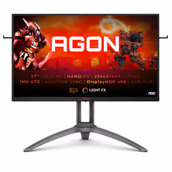 AOC AGON 3 AG273QXP, 68,6 cm (27"), 2560 x 1440 Pixel, 2K Ultra HD, LED, 1 ms, Nero