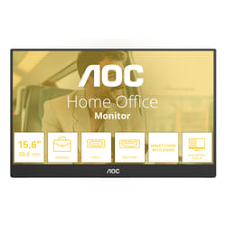 AOC 16T20E2 TV e monitor portatile Nero 39,6 cm (15.6") LED 1920 x 1080 Pixel