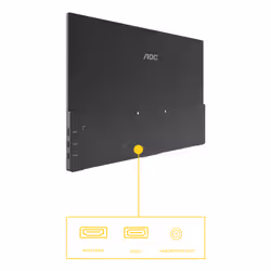 AOC 16T20E2 TV e monitor portatile Nero 39,6 cm (15.6") LED 1920 x 1080 Pixel - Vista aggiuntiva 3