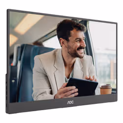 AOC 16T20E2 TV e monitor portatile Nero 39,6 cm (15.6") LED 1920 x 1080 Pixel - Vista aggiuntiva 7