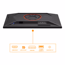 AOC G4 25G4KUR Monitor PC 62,2 cm (24.5") 1920 x 1080 Pixel Full HD LED Nero, Rosso - Vista aggiuntiva 2