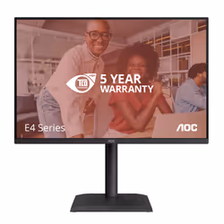 AOC E4 X24E4U Monitor PC 61 cm (24") 1920 x 1200 Pixel Full HD LED Nero - Vista aggiuntiva 2