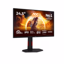 AOC G4 25G4ZR Monitor 24,5 pollici Full HD IPS 260 Hz 1 ms Nero, Rosso - Vista aggiuntiva 2