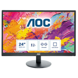 AOC 70 Series E2470SWH LED display 61 cm (24") 1920 x 1080 Pixel Full HD LCD Nero