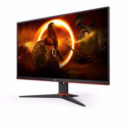 AOC G2 24G2ZE/BK LED display 23.8" Full HD Nero, Rosso - Vista aggiuntiva 4