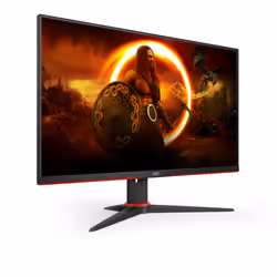AOC G2 24G2ZE/BK LED display 23.8" Full HD Nero, Rosso - Vista aggiuntiva 5