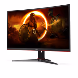 AOC G2 C24G2AE/BK 23.6" Full HD LED Nero, Rosso - Vista aggiuntiva 4