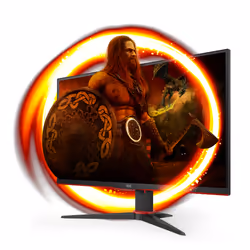AOC G2 27G2ZNE/BK, 68,6 cm (27"), 1920 x 1080 Pixel, Full HD, LED, 1 ms, Nero, Rosso