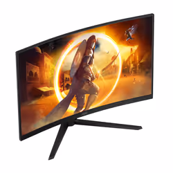 AOC G4 CQ32G4VE 32" Quad HD LCD Nero, Grigio - Vista aggiuntiva 6
