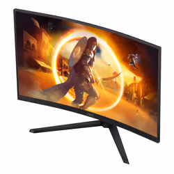 AOC G4 CQ32G4VE 32" Quad HD LCD Nero, Grigio - Vista aggiuntiva 7
