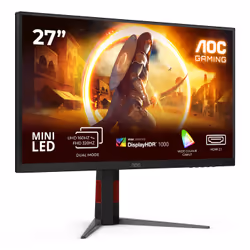 AOC G4 U27G4XM Monitor PC 68,6 cm (27") 3840 x 2160 Pixel 4K Ultra HD LED Nero, Rosso - Vista aggiuntiva 2