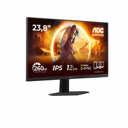 AOC G4 24G4ZREP Monitor PC 60,5 cm (23.8") 1920 x 1080 Pixel Full HD LCD Nero, Rosso - Vista aggiuntiva 2