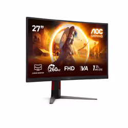 AOC G4 C27G4Z2 Monitor PC 68,6 cm (27") 1920 x 1080 Pixel Nero, Rosso - Vista aggiuntiva 2