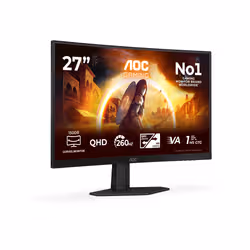 AOC G4 CQ27G4ZE Monitor PC 68,6 cm (27") 2560 x 1440 Pixel Nero, Rosso - Vista aggiuntiva 2