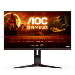AOC G2 U28G2XU/BK 28" 4K Ultra HD LED Nero, Rosso