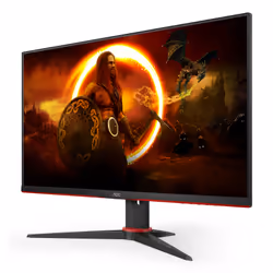 AOC 24G2SAE/BK 23.8" Full HD Nero, Rosso - Vista aggiuntiva 4