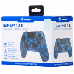 Snakebyte 4 S Wireless Blu, Mimetico Bluetooth/USB Gamepad Analogico/Digitale PlayStation 4, Playstation 3 - Vista aggiuntiva 4