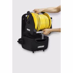 Kärcher 2.645-165.0 avvolgitubo da giardino Rocchetto montato a muro Manuale Nero, Giallo
