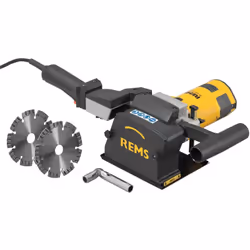 Rems Schlitzsäge Rems Krokodil 125 Basic-Pack + 2x Trennscheiben UDT LS Turbo 125 mm (185010 R220) Elektrische Grabenfräse zu ...