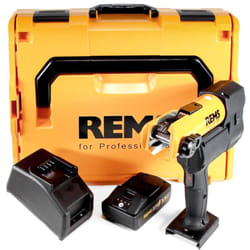 Rems - AKKU-press aggraffatrice radiale - Elettroidraulica - 32 kn - Batteria 22V 2,5 Ah - 576011 R220