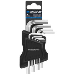 Matador - Schraubwerkzeuge Brugola interna Chiave a brugola 1.5 mm, 2 mm, 2.5 mm, 3 mm, 4 mm, 5 mm, 6 mm, 8 mm, 10 mm 9 p