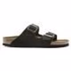 Sandalo Arizona BIRKENSTOCK in pelle scamosciata marrone, comodo e naturale.