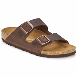 Sandalo unisex in pelle naturale di alta qualità, modello Arizona di BIRKENSTOCK.