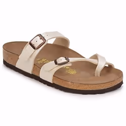 Sandalo BIRKENSTOCK Mayari Normale in pelle bianca per adulti, un classico confortevole e senza tempo.