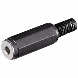 Goobay 11059, 3.5 mm, Nero, Femmina, Dritto, Plastica, CE, RoHS
