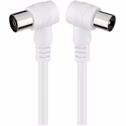 Goobay 11520, 1,5 m, Coassiale, Coassiale, Bianco