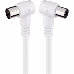Goobay 11524, 10 m, Coassiale, Coassiale, Bianco