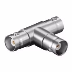 Goobay BNC FFF, Acciaio inox