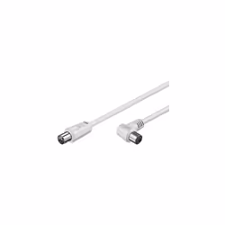 Goobay AKWG 150 1.5m, 1,5 m, Coassiale, Coassiale, Bianco