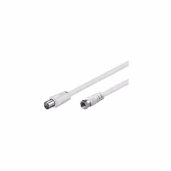 Goobay AKFT 150 1.5m, 1,5 m, Coassiale, SAT, Bianco