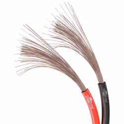 Goobay 15085 cavo audio 100 m Nero, Rosso