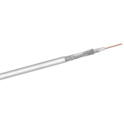 Goobay 27518 cavo coassiale 100 m Bianco