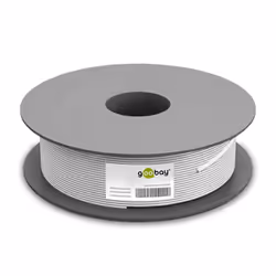 Goobay 27528 cavo coassiale 100 m No Bianco