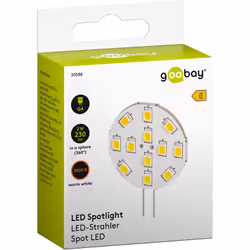 Goobay 30588 Lampadina a risparmio energetico Bianco caldo 3000 K 2 W G4 E