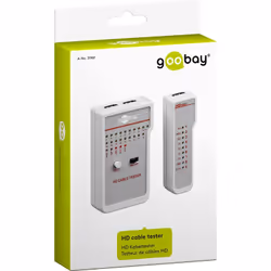 Goobay 31961 tester Voce/Dati/Video (VDV) Tester per cavi HDMI/mini HDMI Bianco Test di continuità
