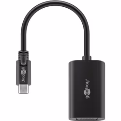 Goobay 38531, 0,2 m, USB tipo-C, VGA (D-Sub), Maschio, Femmina, Dritto