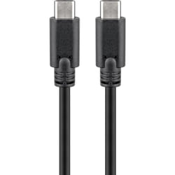 Goobay 38872 cavo USB USB 3.2 Gen 2 (3.1 Gen 2) 0,5 m USB C Nero