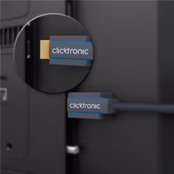 ClickTronic 40988 cavo HDMI 1 m HDMI tipo A (Standard) Nero