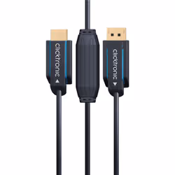 ClickTronic 44924 cavo HDMI 2 m DisplayPort HDMI tipo A (Standard) Nero - Vista aggiuntiva 6