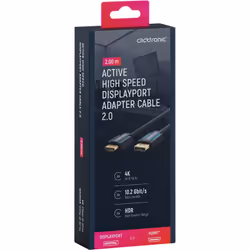 ClickTronic 44924 cavo HDMI 2 m DisplayPort HDMI tipo A (Standard) Nero - Vista aggiuntiva 8
