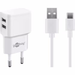Goobay 44987, Interno, AC, 5 V, 1 m, Bianco