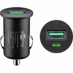 Goobay 45162 Caricabatterie per dispositivi mobili Power bank, Smartphone, Tablet Nero Accendisigari Ricarica rapida Auto - Vista aggiuntiva 4