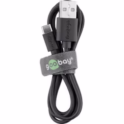 Goobay 45735 cavo USB USB 2.0 1 m USB A USB C Nero - Vista aggiuntiva 4