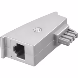 Goobay 45736, TAE, RJ-45, Grigio