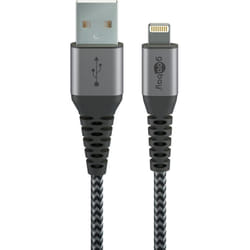 Goobay 49269 cavo Lightning 2 m Nero, Grigio
